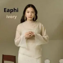 ☆Eaphi nuance line sheer blouse☆ivory