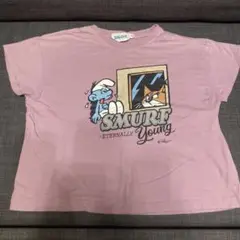 スマーフ　THE SMURFS ピンク(紫)Tシャツ 120
