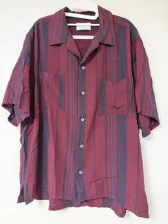 FREAKS STORE RED×BLACK ストライプ 半袖シャツのサムネイル