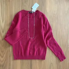 新品タグ付 UNIQLO ユニクロ カシミヤ100%クルーネックセーター ピンク
