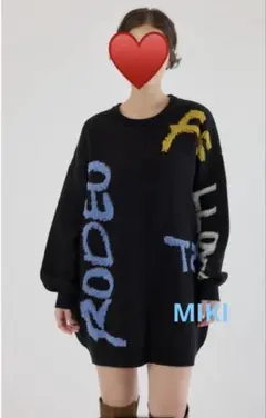 RODEO CROWNS レタリングロゴニットワンピース