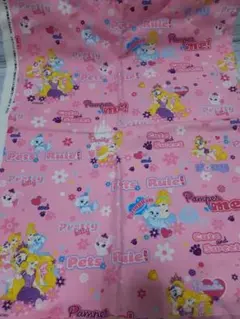 り*ご様 プリンセス　生地　布　ピンク　108×100センチ