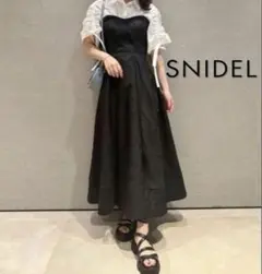 戸田恵梨香着用　スナイデル ジャガードベアドッキングワンピース シャツワンピ