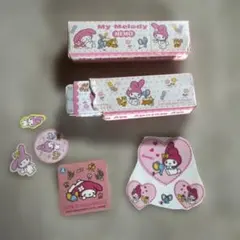 平成レトロ・My Melody メモ紙とシールセット