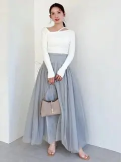 SNIDEL 【Chacott】 チュールスカート MNT Sサイズ最終値下げ！