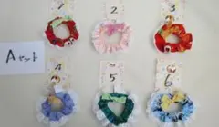 ハンドメイド　可愛らしい　猫用の首輪　3個セット　Aセット