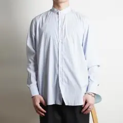 EMPORIO ARMANI ストライプ柄スタンドカラーシャツ/FZ143のサムネイル