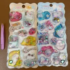 ウォーターインシール2枚セット✨ピンセット付き