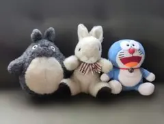 トトロ・ウサギ・ドラえもんぬいぐるみセット