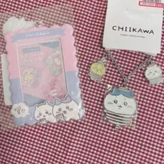 【新品.未使用】♡ちいかわ　ハチワレ　カードケース＆バックチャーム　2点セット♡