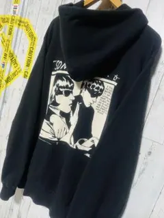 ヒステリックグラマー ソニックユース・グーカバー ジップパーカー XLサイズ 黒