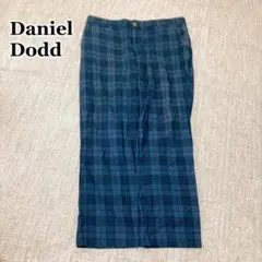 ダニエルドッド チェックパンツ M グレー系 スラックス ワイドストレート
