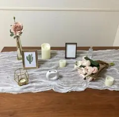 ウェルカムスペース　セット（造花・キャンドル）