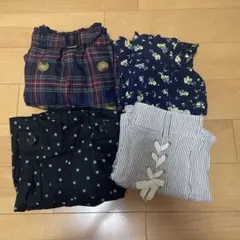 女の子用 ショートズボン 4点セット レディース 子供用