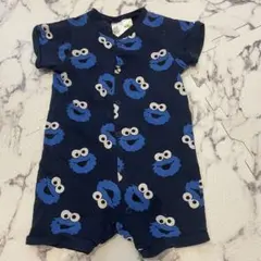 H&M セサミストリート クッキーモンスター ロンパース 4-6M