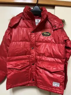 T&C Surf Designs 赤 ダウンジャケット Mサイズ