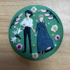 ハウルの動く城 刺繍缶バッジ