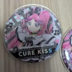 キミとアイドルプリキュア展　缶バッジ　キュアキッス　ズキューン