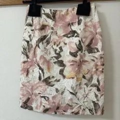 グレースコンチネンタル スカート レディース 卒業式 入学式 花柄 刺繍