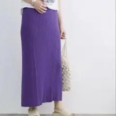 【ADAM ET ROPE’】ニットスカート　タイトスカート