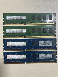 デスクトップPC用メモリ4枚（2GB2枚、1GB2枚）DDR3 1600MHzのサムネイル