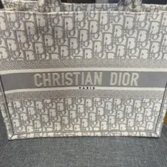 CHRISTIAN DIOR グレー トートバッグ