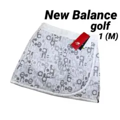 【新品】ニューバランスゴルフ　リバーシブル　巻きスカート　中綿　M　ホワイト