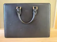 DAKSブラック レザー ブリーフケースのサムネイル