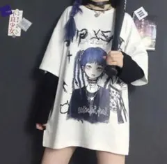 SS XS サイズ❣️病みかわいい Tシャツ 原宿系 地雷系 半袖 白