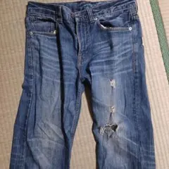 Levi's569 ダメージ加工 ストレートデニム W30 L31 - メルカリ