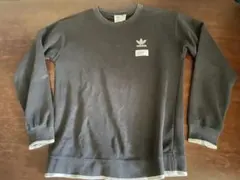 adidas クルーネック スウェット ブラック L