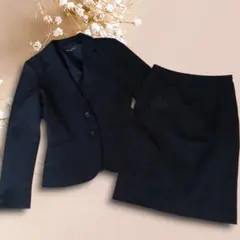 mayouno マヨウノ レディース スーツ 上下セット 9号 ストライプ 黒