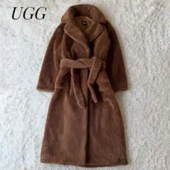 完売品 UGG アグ ボアロングコート ラップコート フェイクファー テディベア