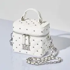 ダーリッチ Darich キルティングビジュースクエアミニバッグ バニティ