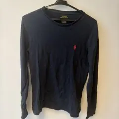 POLO RALPH LAUREN ロンT ネイビー ワンポイント刺繍 長袖