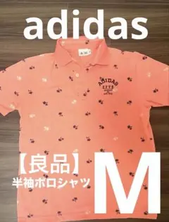 adidas ゴルフウェア 半袖ポロシャツ Mサイズ ピンクのサムネイル