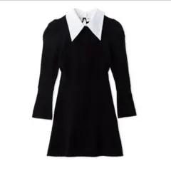 ♡ snidel ホワイトカラーミニニットワンピース