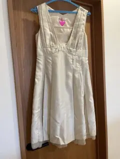 any sis ノースリーブひざ丈ワンピース アイボリー