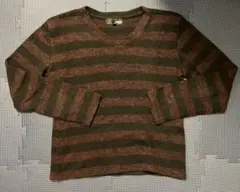 RUBIK ルービック ボーダー 赤 薄手ニット Mサイズ 平成 お兄系