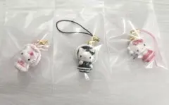 ハローキティ ストラップ ロリータ＆メイド 3点セット