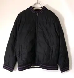 TOMMY HILFIGER アメカジ スポーツMIX古着 リバーシブル ダウン