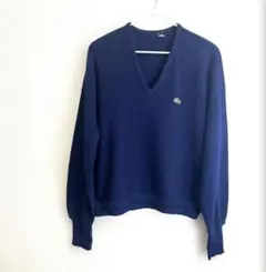 70's 80's ビンテージ Lacoste ネイビー セーター XL
