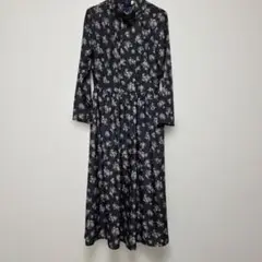 美品　earth music and ecology 花柄ロングワンピース