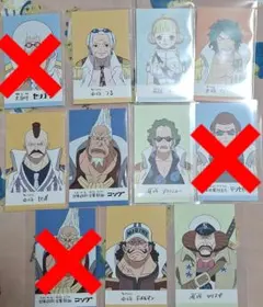 ONE PIECE　ワンピース　海軍組織図　カード　特典
