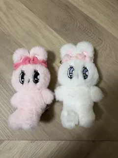 エスターバニー ぬいぐるみキーホルダー クリームバニー ピンクバニー セット