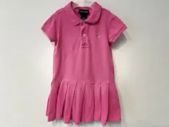 ラルフローレン　ポロワンピース　ピンク3T