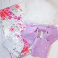 着物 お引きづり 女の子 ラベンダー 犬服 和装 晴れ着 正月 年賀状
