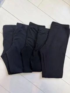 130cm 黒 レギンス5枚セット