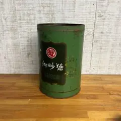 【アンティーク】昭和レトロ 三越 砂糖缶 当時物 ヴィンテージ缶 空き缶 古道具