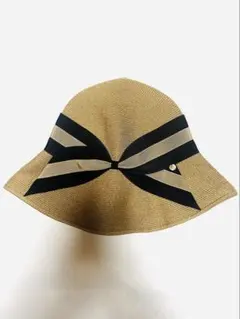 極美品 Athena New York 麦わら帽子 フラワー ハット 黒 レース - メルカリ